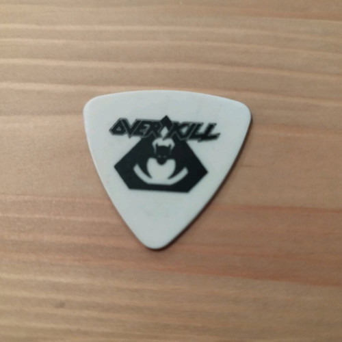 Overkill guitar pick like new, authentic from the band