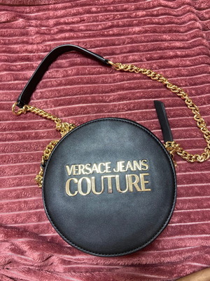 Τσάντα ώμου Versace μαύρη σαν καινούργια