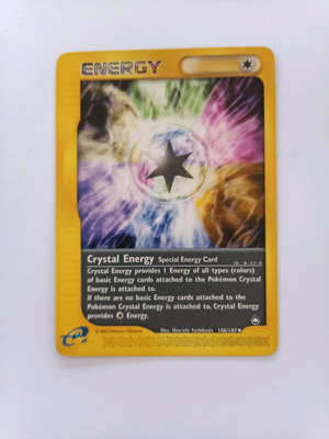 Crystal Energy Pokemon Card used (Aquapolis 146/147)