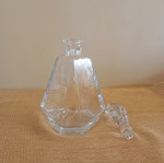 Crystal decanter triangular like new