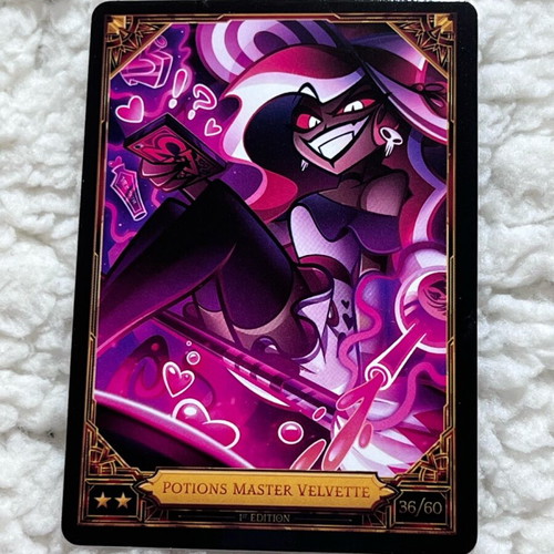 Hazbin Hotel trading cards Potions master Velvette new
