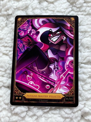 Hazbin Hotel trading cards Potions master Velvette new