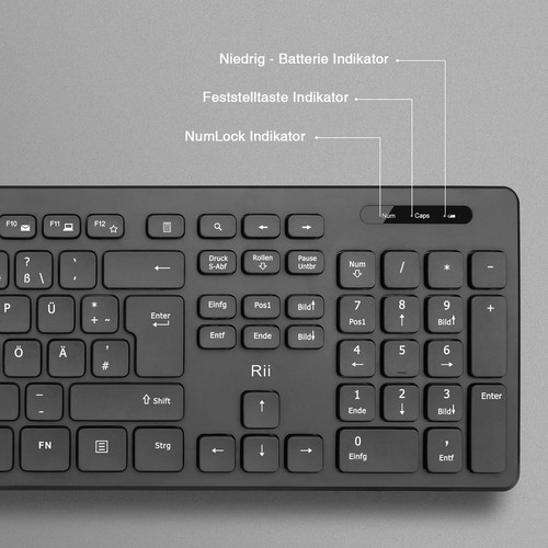 Rii wireless keyboard and mouse set new