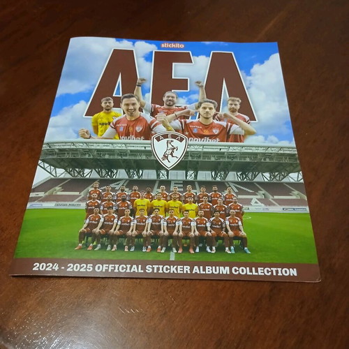 AEL Sticker Album 2024-2025 complete like new with 125 stickers