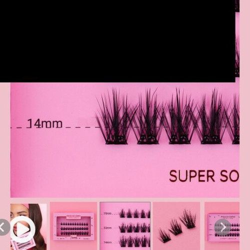 Press-On Lashes beautiful gorgeous like new, reusable with glue
