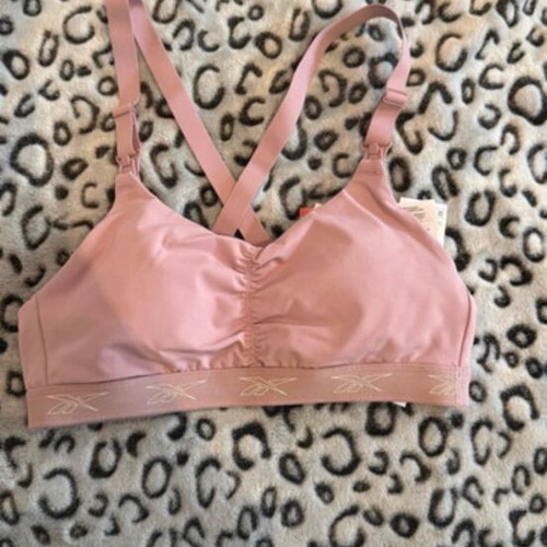 Reebok sport bra new, pink, size S
