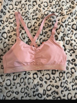 Reebok sport bra new, pink, size S
