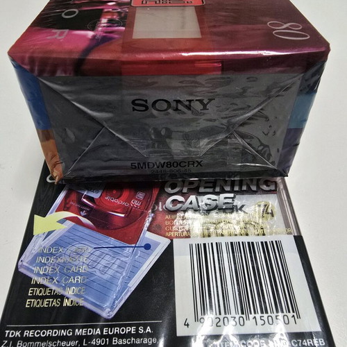 MiniDisc discs new, sealed, pack of 6 pieces