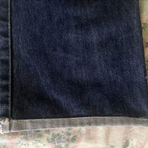 Levi's vintage jeans used, punk and skinhead style, cuffed hems