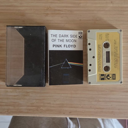 Pink Floyd The Dark Side of the Moon cassette tape used, rock