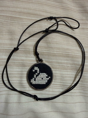 Swarovski handmade swan like new black