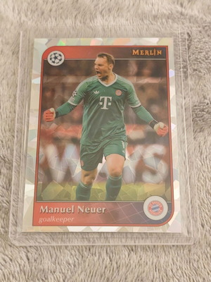 Manuel Neuer 2024-25 Topps Merlin UEFA Cracked Ice Prism Parallel #199 FC Bayern αυτοκόλλητο