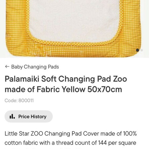 Fabric changing pad 50x70 new
