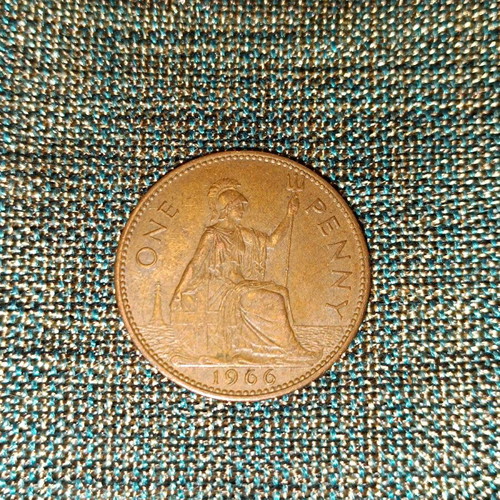 England 1 Penny Coin used