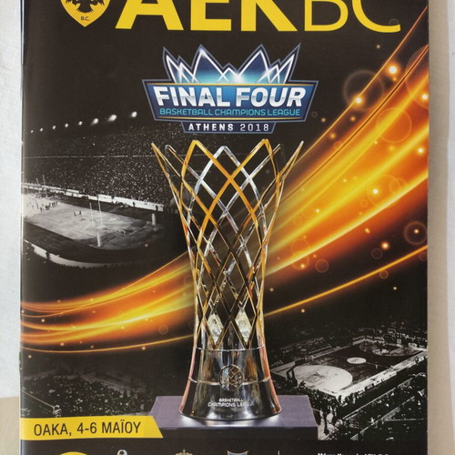 Match Programme AEK Final Four Champions League 2018 new