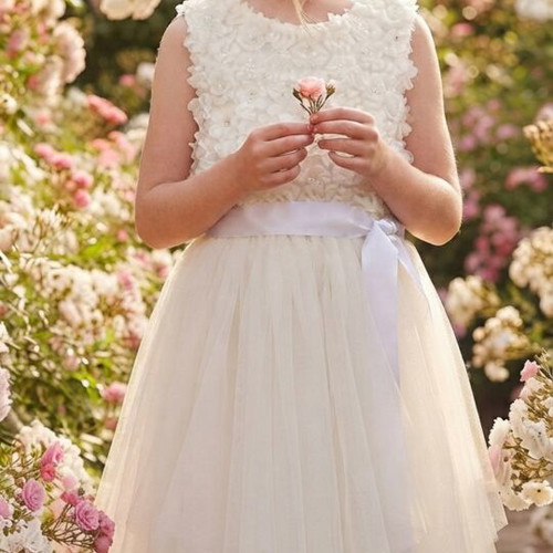 Pack of 2 new formal dresses size 14, ivory & white, flower girl