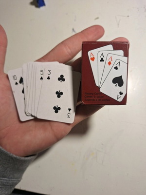 Mini playing cards new