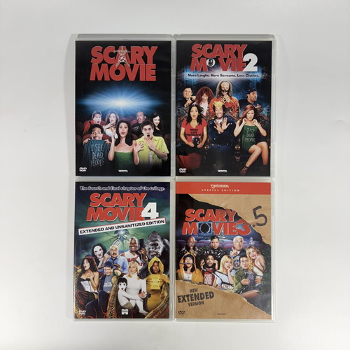 Scary Movie 1-4 DVD box set like new with English subtitles