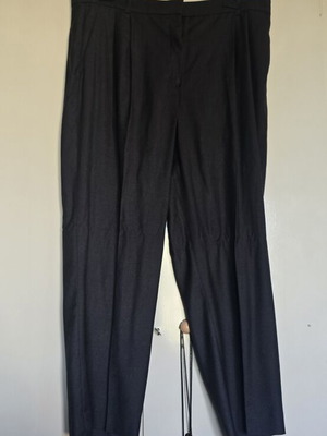H&M Dark Grey Tailored Trousers Size EU 50 UK 22 New