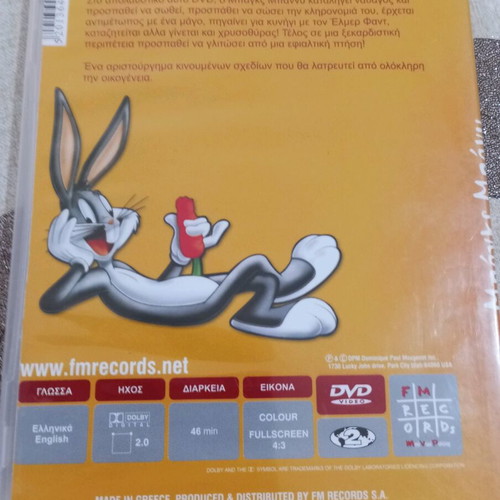 Bugs Bunny DVD movies dubbed like new