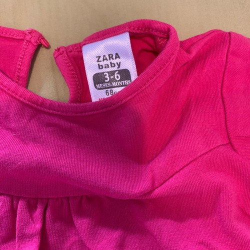Short-sleeve shirts used, pack of 3 for baby girl up to 6 months