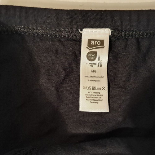 Aro men's slip pack of 5 size M black new