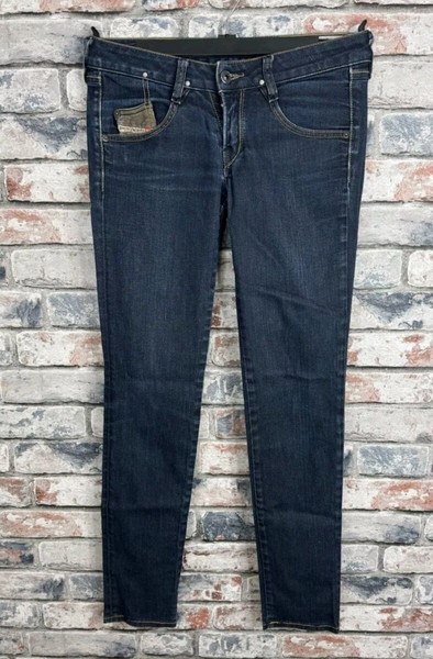 Diesel Clush Skinny Fit Γυναικεία Τζιν W27 L32 Ελαστικά Σκούρο Μπλε Ξέπλυμα Χαμηλή Μέση
