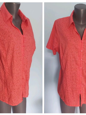 Bexley's women's cotton shirt with floral lace print like new XL-3XL