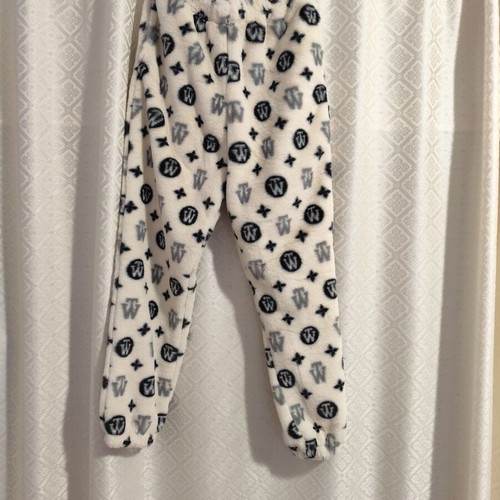 Fleece pants like new, size M, multicolor
