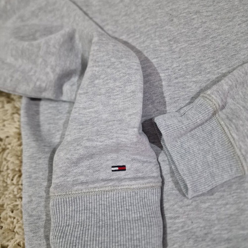 Tommy Hilfiger men's cotton sweatshirt size M like new, gray and blue