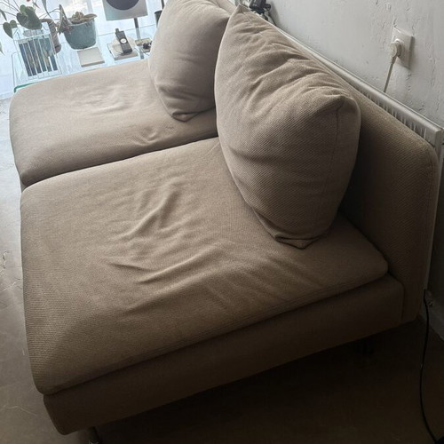 IKEA SÖDERHAMN modular sofa used, 1 corner section, 1 single seat, 1 stool