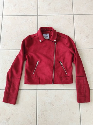 Girls United jacket like new, size 10/12 (146/152), red
