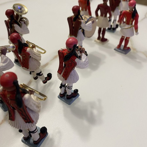 Athina Pal Evzones military figurines used