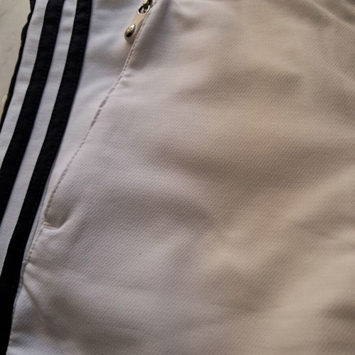 Adidas shorts used, white, 9-10 years, with back design and front pockets