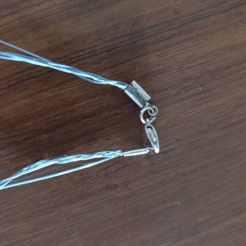 Necklace with turquoise and transparent beads new