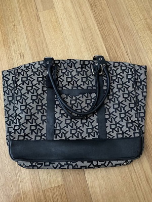 DKNY shoulder bag like new, black and grey