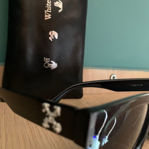 Off White sunglasses black unisex used with case