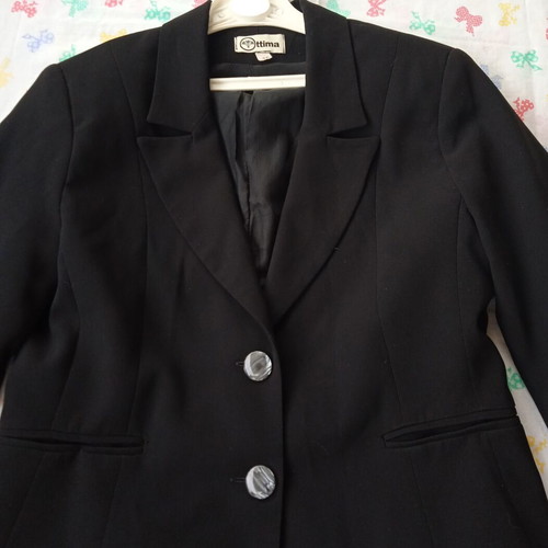 Women's black blazer like new, Greek tailoring, size 46