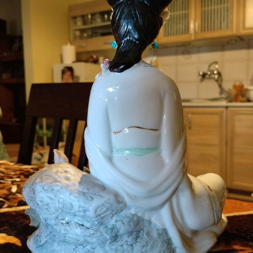 Chinese Porcelain Figure Celestial Maiden used, 28cm