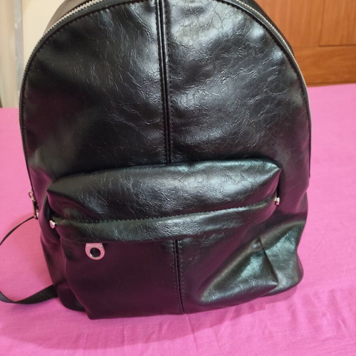Stradivarius women's black backpack