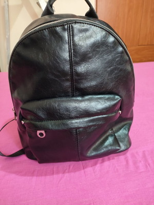 Stradivarius women's black backpack