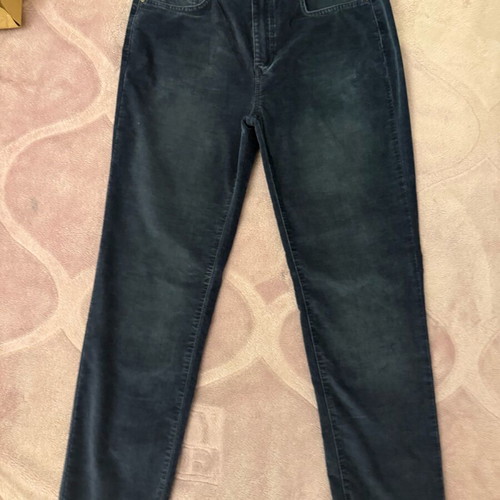 Massimo Dutti women's slim corduroy pants blue like new