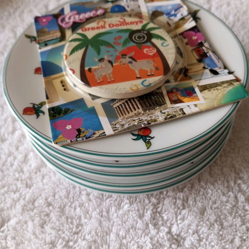 Porcelain dessert plates new, set of 5, 15 cm, made in Germany