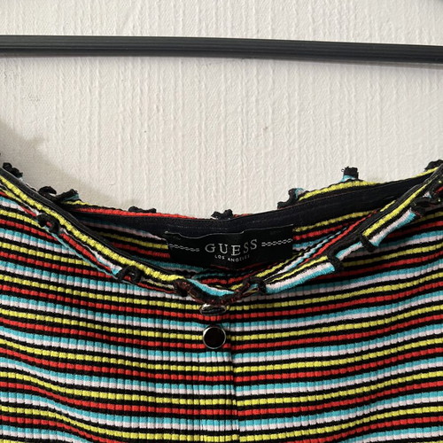 Guess crop top S like new, black multicolor