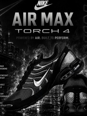 Nike Air Max Torch 4 sneakers size 44 black grey