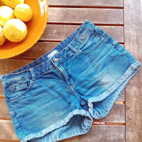 Sfera Y2K shorts like new, medium size, blue, 100% cotton