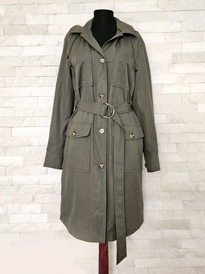 Caroll Niva Parka Jacket new, size 36/S, green