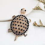Women's turtle brooch new, gold and silver colors