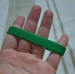 Green rubber bracelet like new
