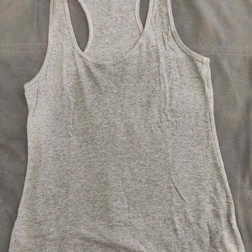 Pink Woman sleeveless top grey like new, size M